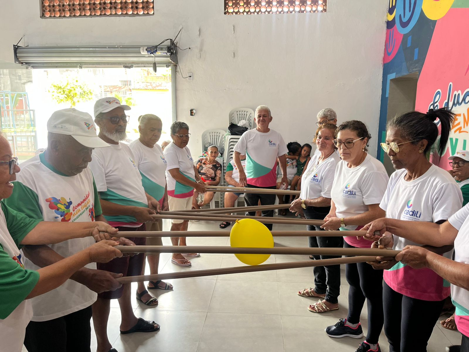 CEDILI realiza oficina de recreação com os idosos beneficiários