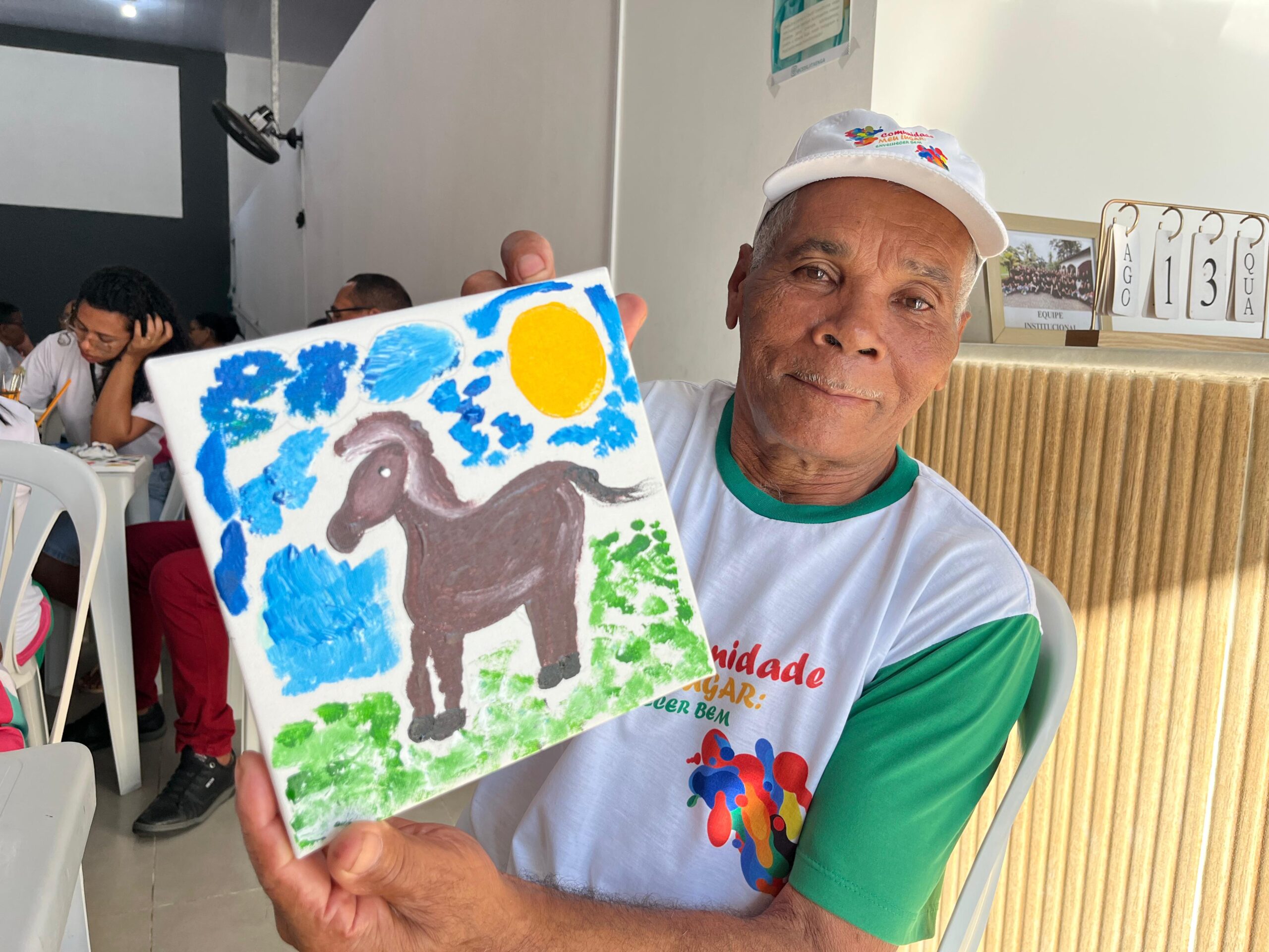 CEDILI realiza oficina de sustentabilidade com pinturas de quadro