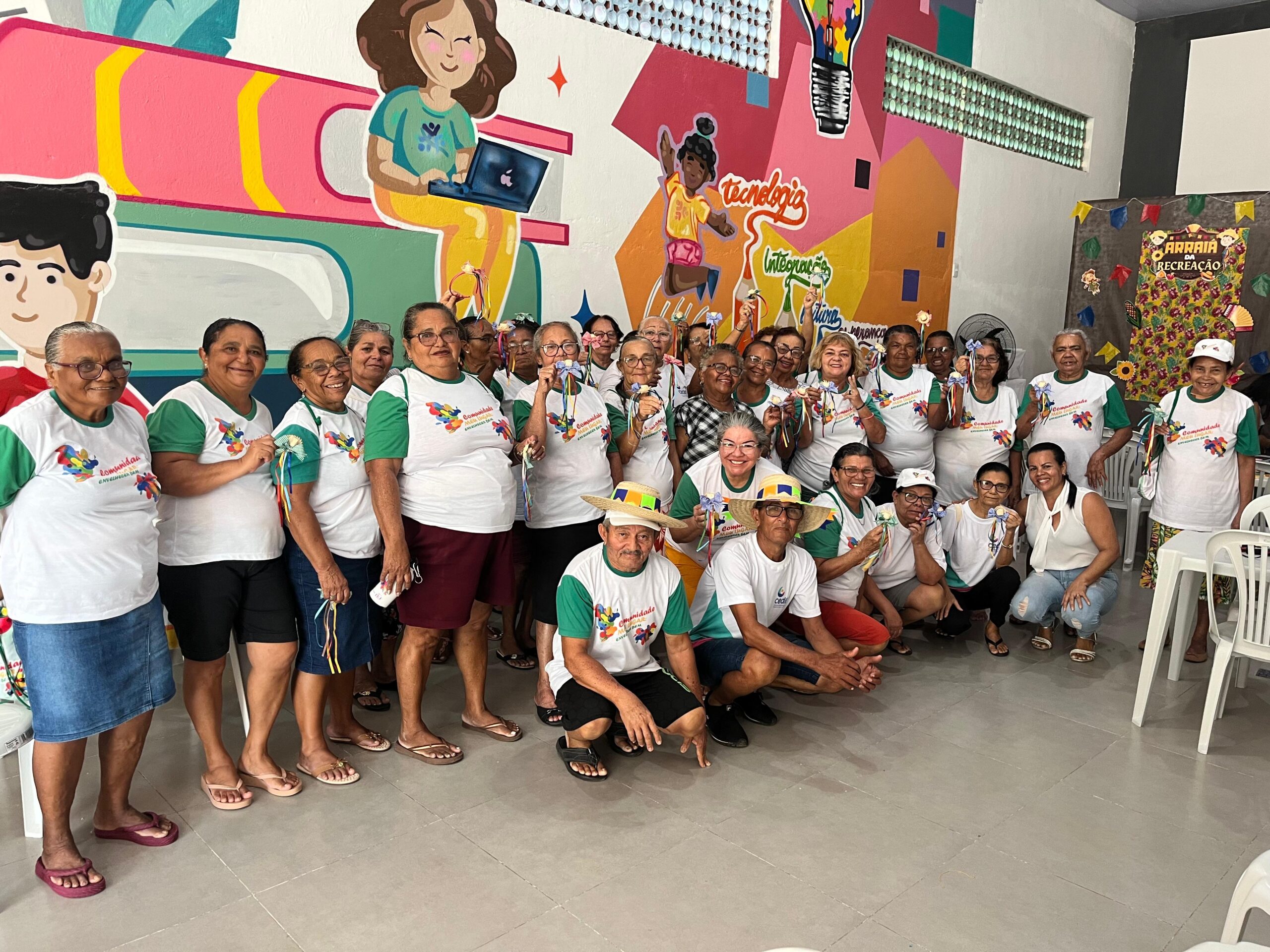 Idosos participam de oficina de sustentabilidade