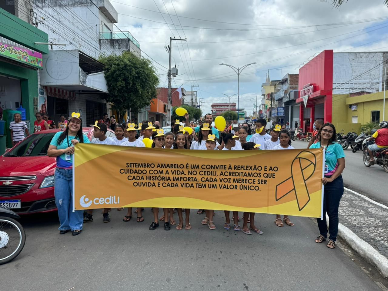 CEDILI realiza caminhada em alusão ao Setembro Amarelo